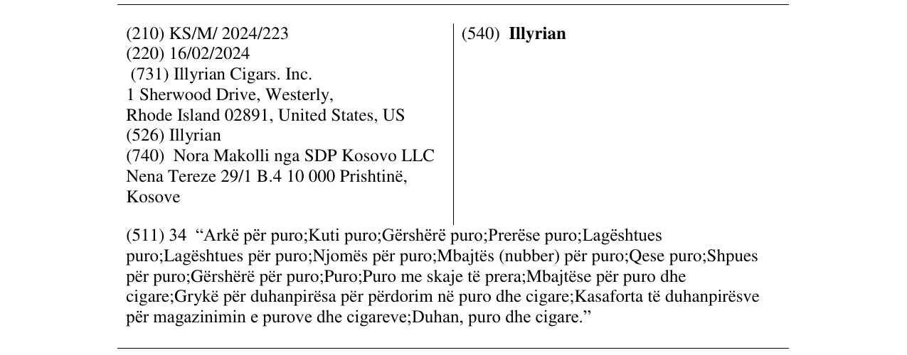 Zëri i markës Illyrian në buletin