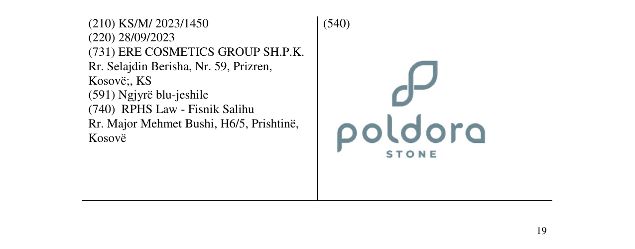 Zëri i markës poldora STONE në buletin