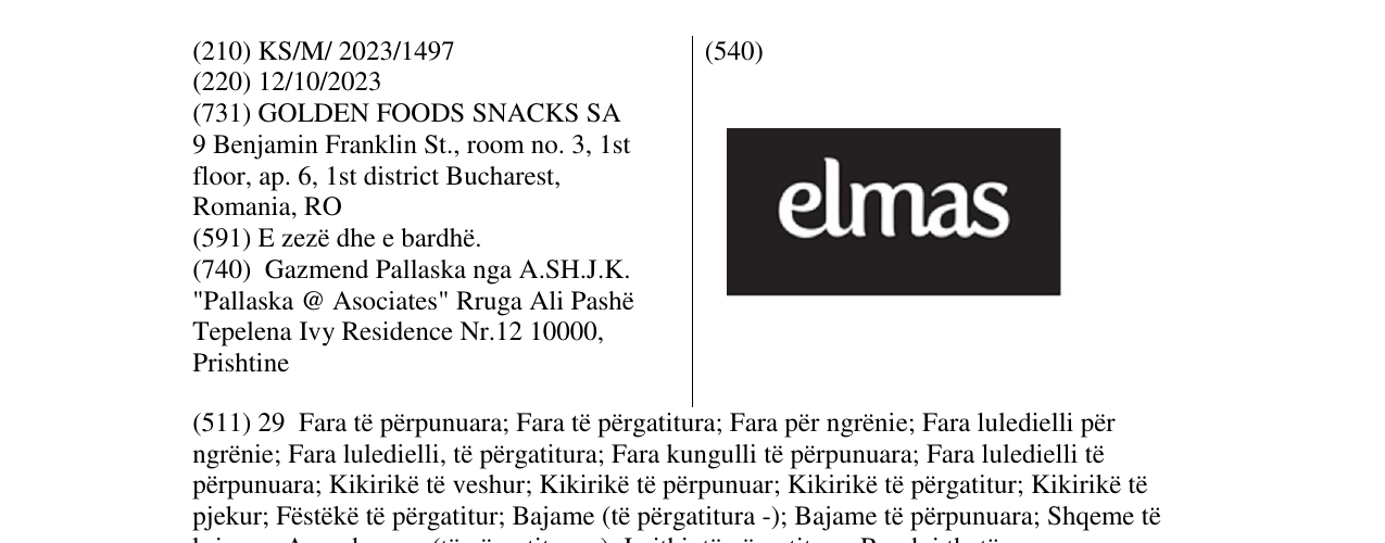 Zëri i markës elmas në buletin