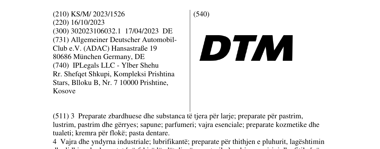 Zëri i markës DTM në buletin