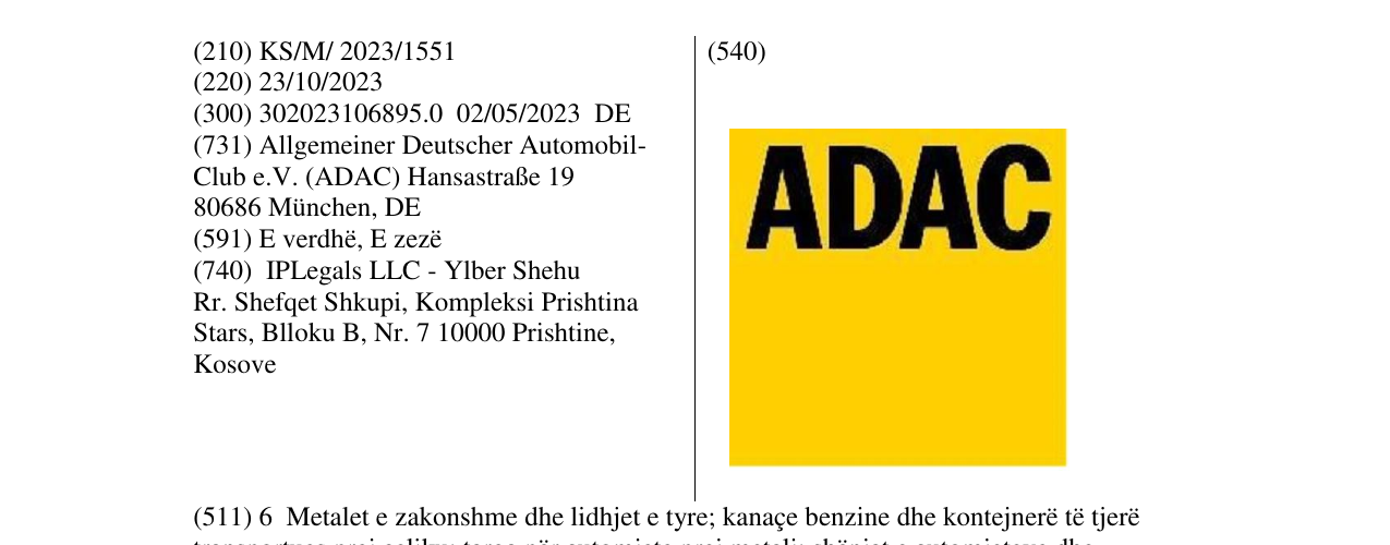 Zëri i markës ADAC në buletin