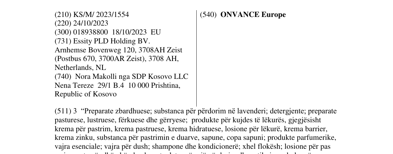 Zëri i markës ONVANCE Europe në buletin