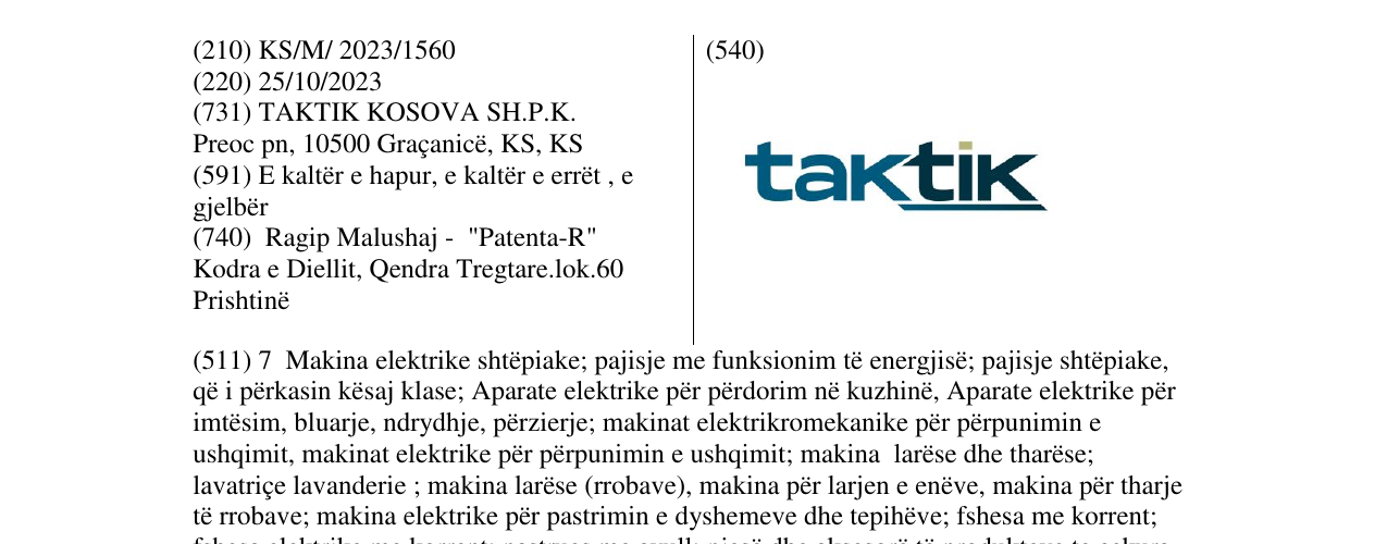 Zëri i markës taktik në buletin