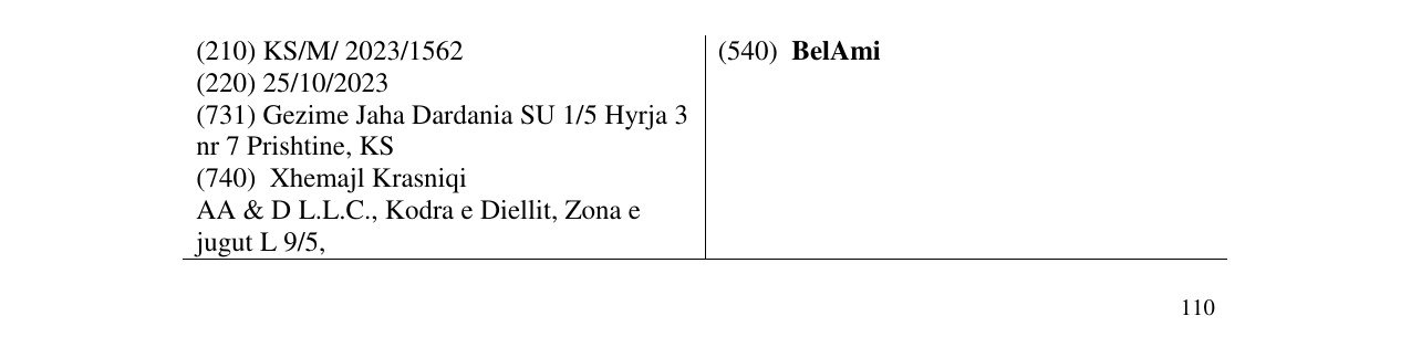 Zëri i markës BelAmi në buletin