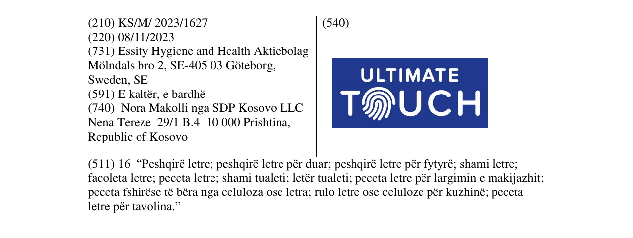 Zëri i markës ultimate TOUCH në buletin