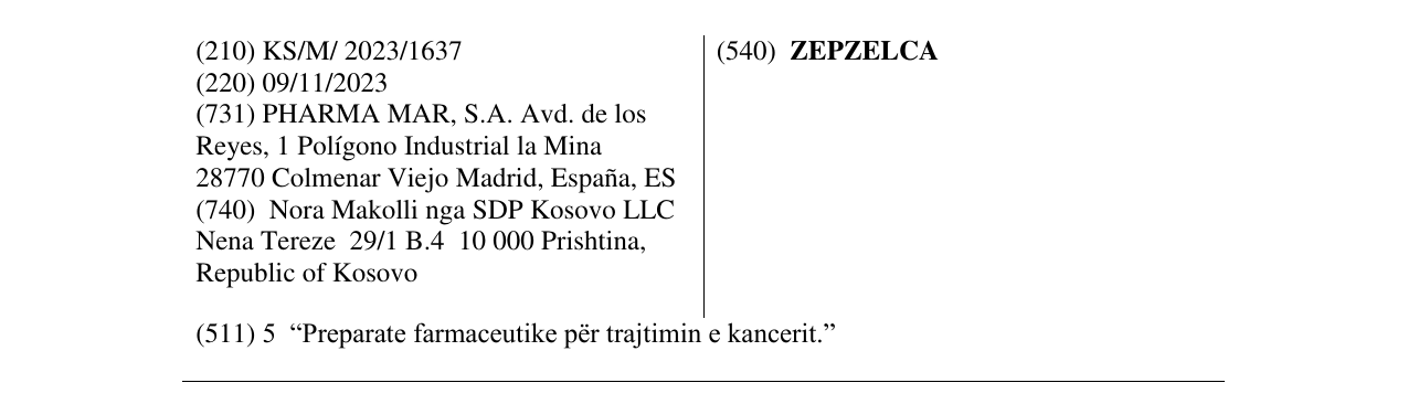 Zëri i markës ZEPZELCA në buletin