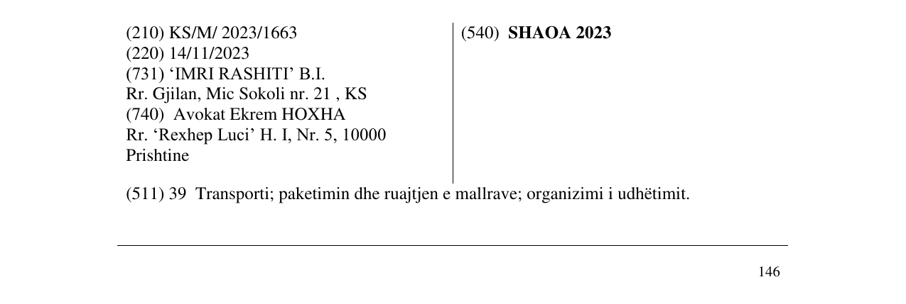 Zëri i markës SHAOA 2023 në buletin
