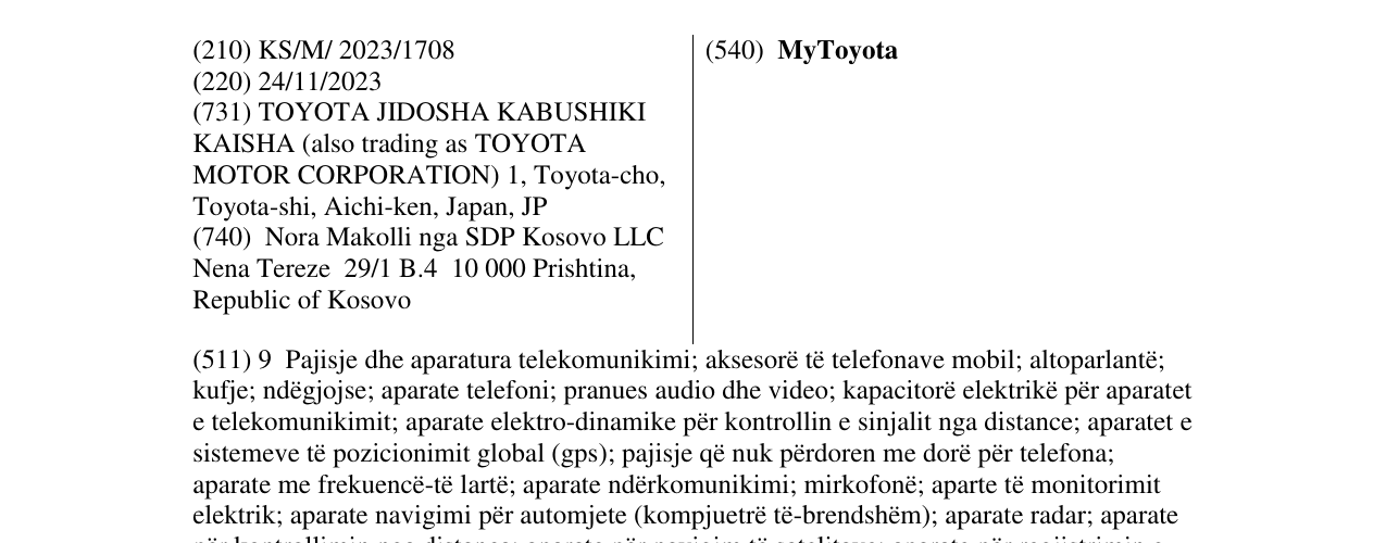 Zëri i markës MyToyota në buletin