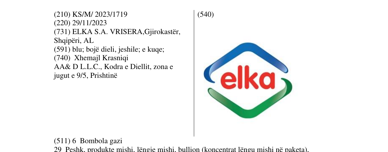 Zëri i markës elka në buletin