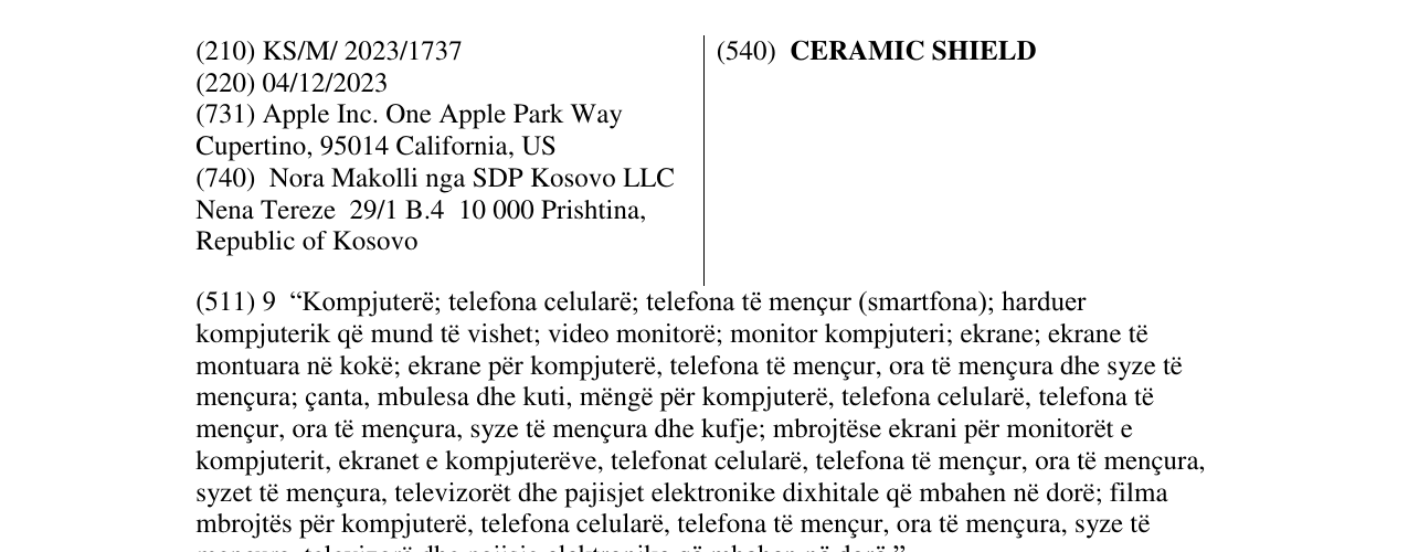 Zëri i markës CERAMIC SHIELD në buletin