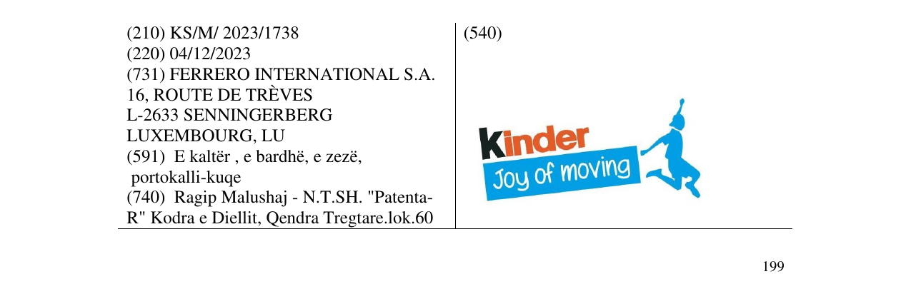 Zëri i markës kinder joy of moving në buletin