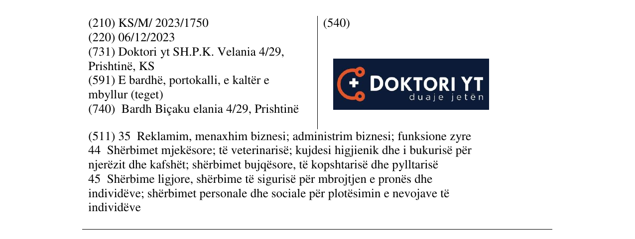 Zëri i markës doktori yt në buletin