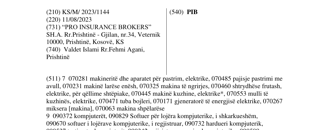 Zëri i markës PIB në buletin