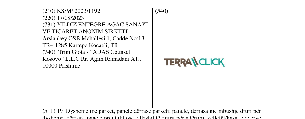 Zëri i markës TERRACLICK në buletin