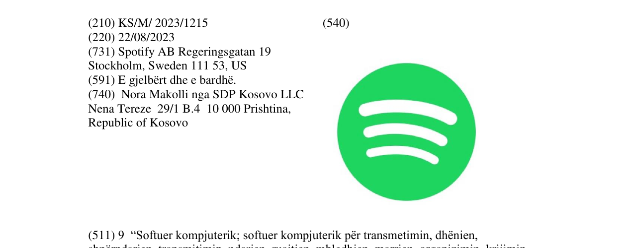 Zëri i markës SPOTIFY në buletin