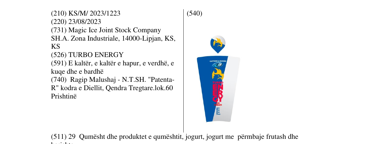 Zëri i markës turbo energy në buletin