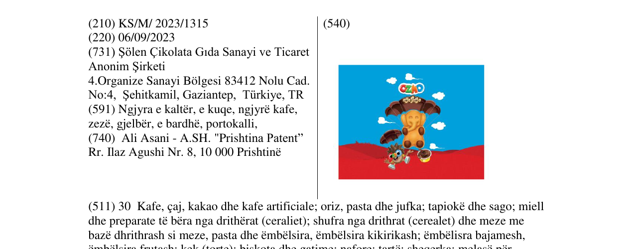 Zëri i markës ozmo në buletin