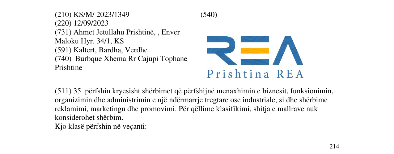 Zëri i markës REA në buletin