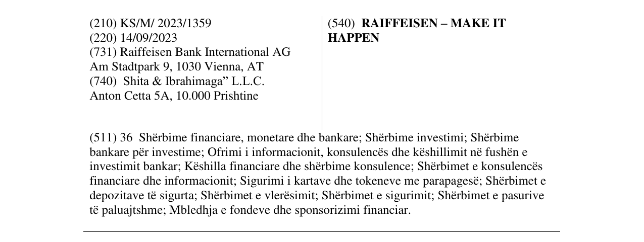 Zëri i markës RAIFFEISEN – MAKE IT HAPPEN në buletin