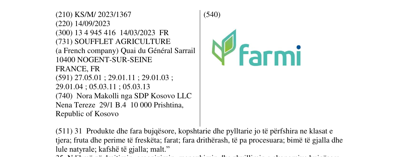 Zëri i markës farmi në buletin