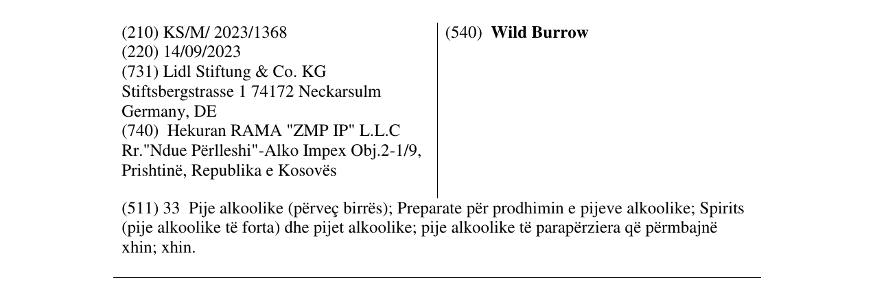 Zëri i markës Wild Burrow në buletin