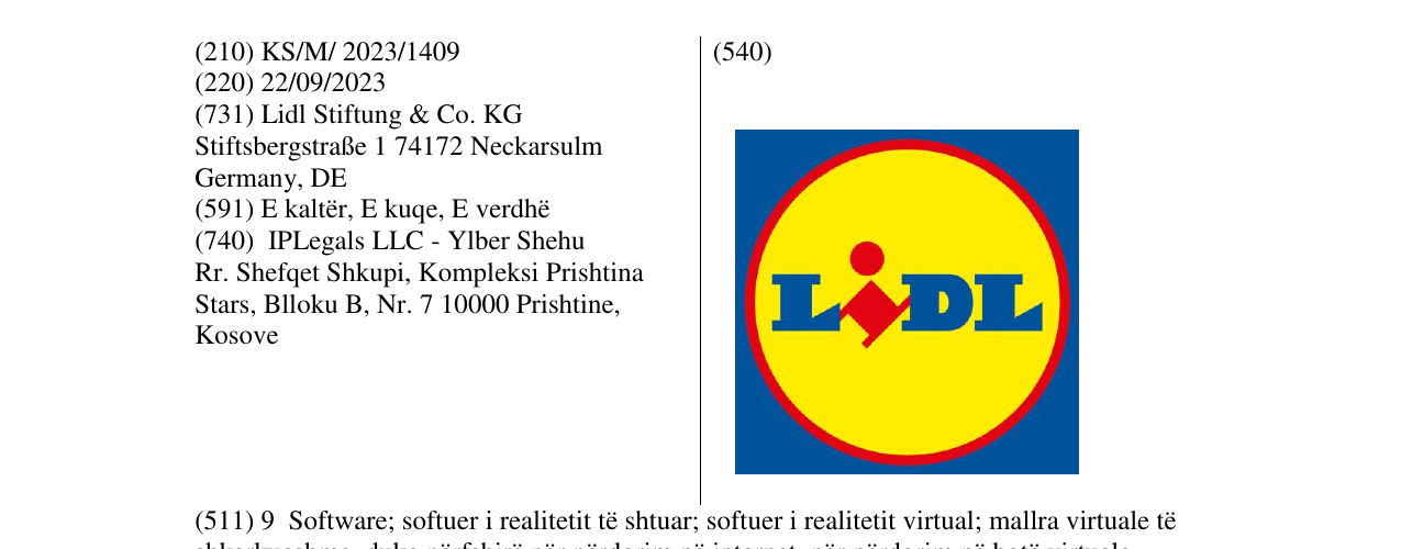 Zëri i markës LIDL në buletin