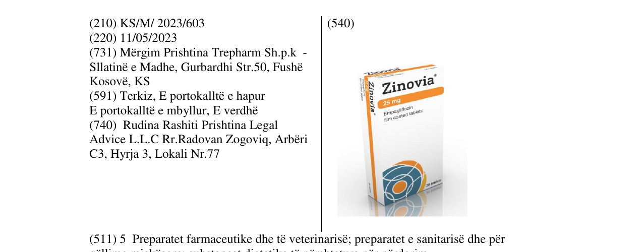 Zëri i markës zinovia në buletin