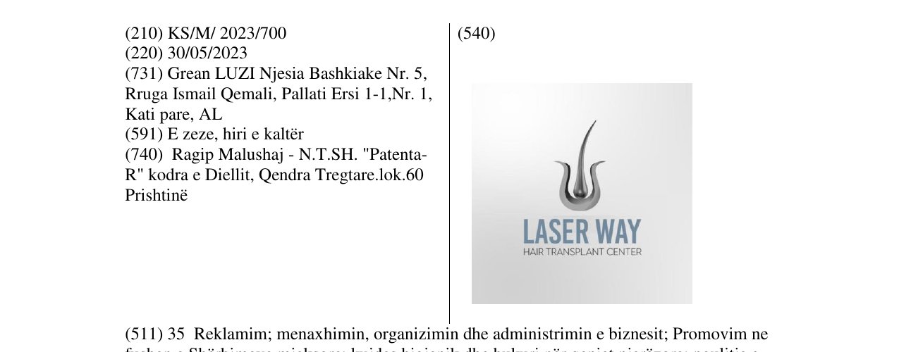 Zëri i markës LASER WAY në buletin