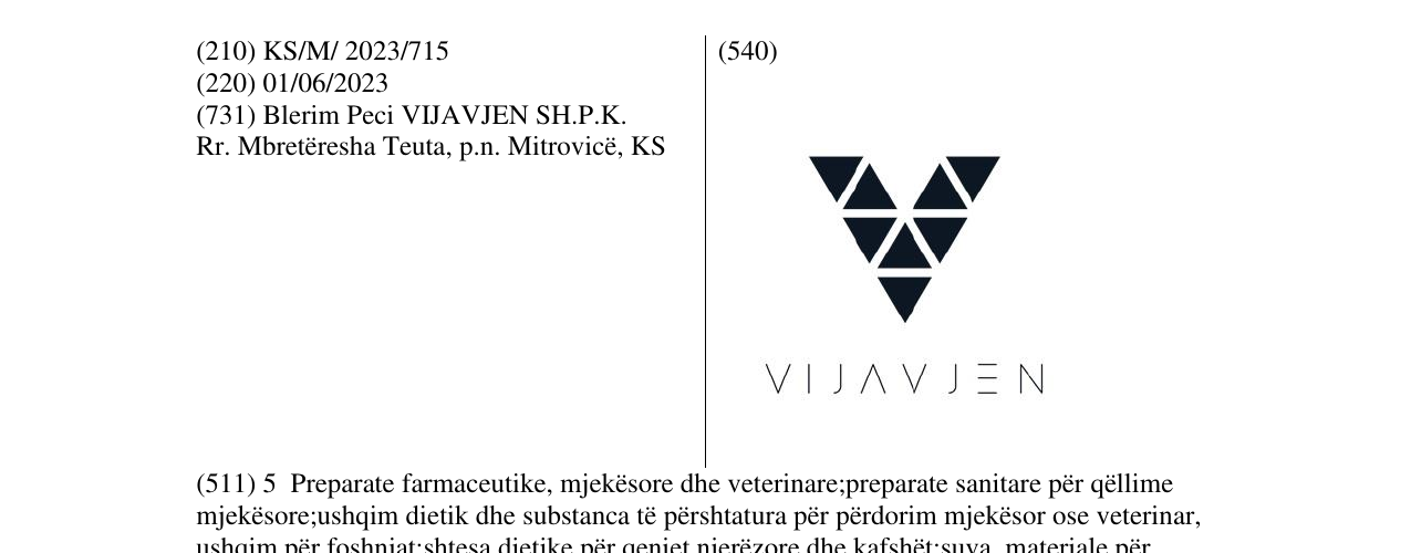 Zëri i markës Vijavjen në buletin