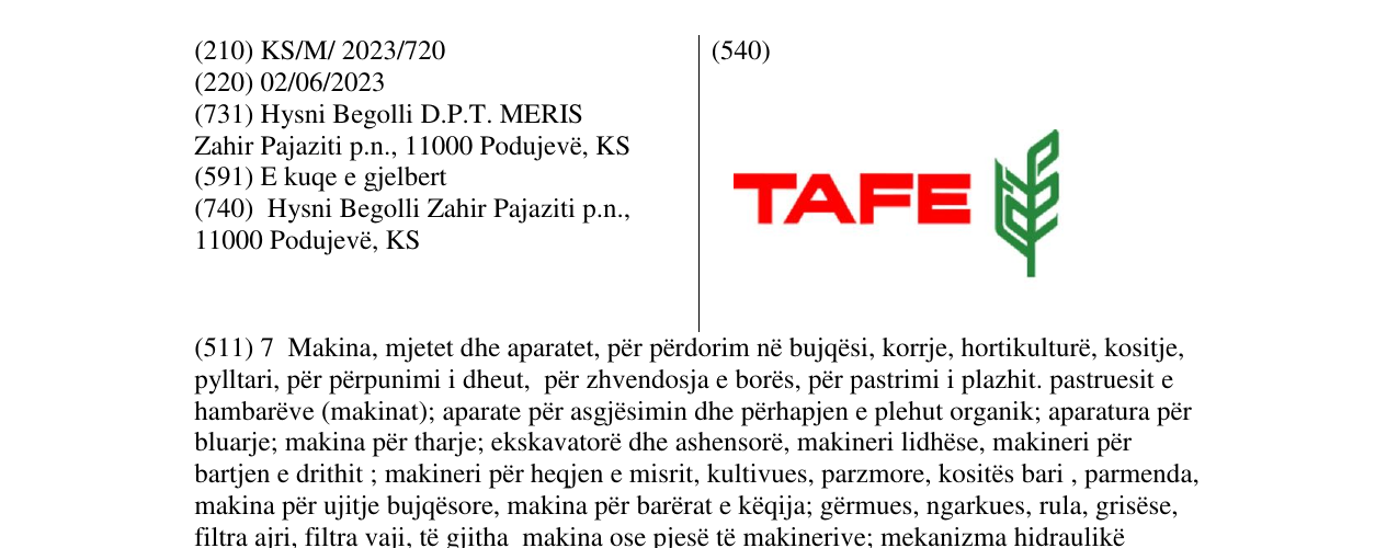 Zëri i markës TAFE në buletin