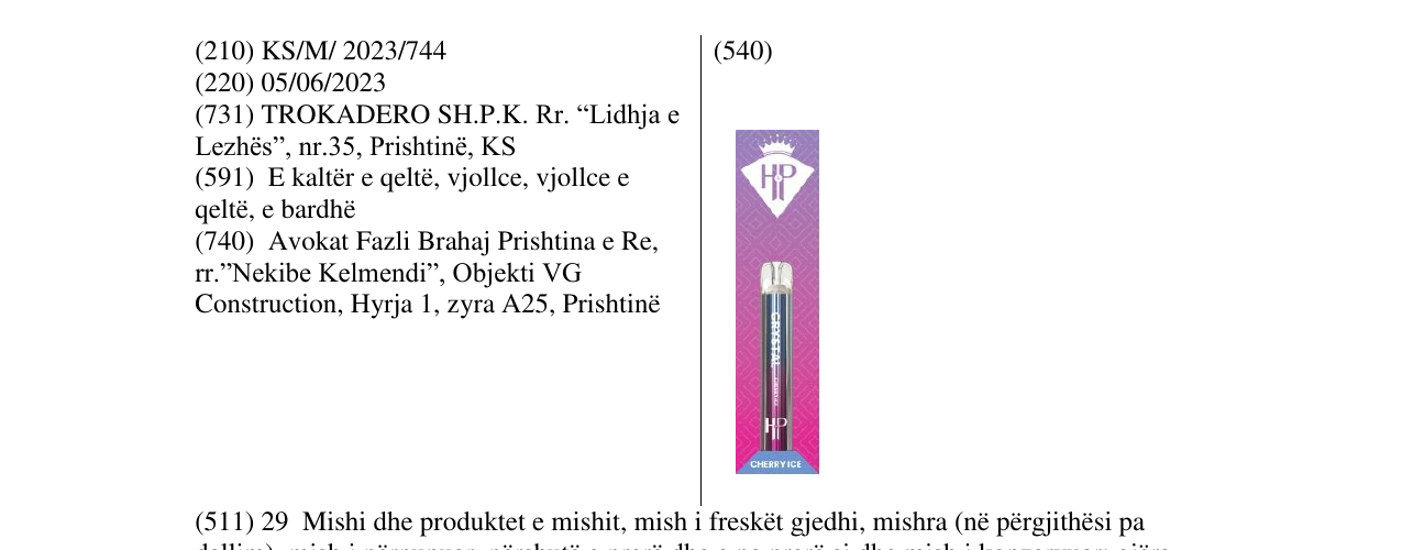 Zëri i markës HP në buletin