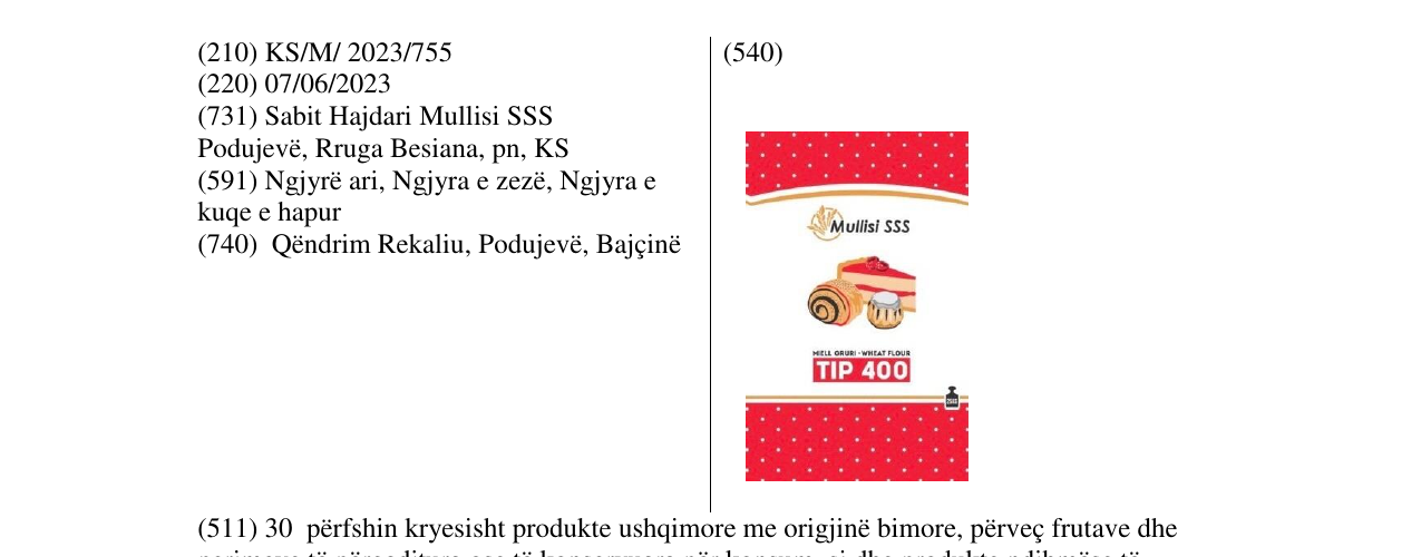 Zëri i markës mullisi në buletin