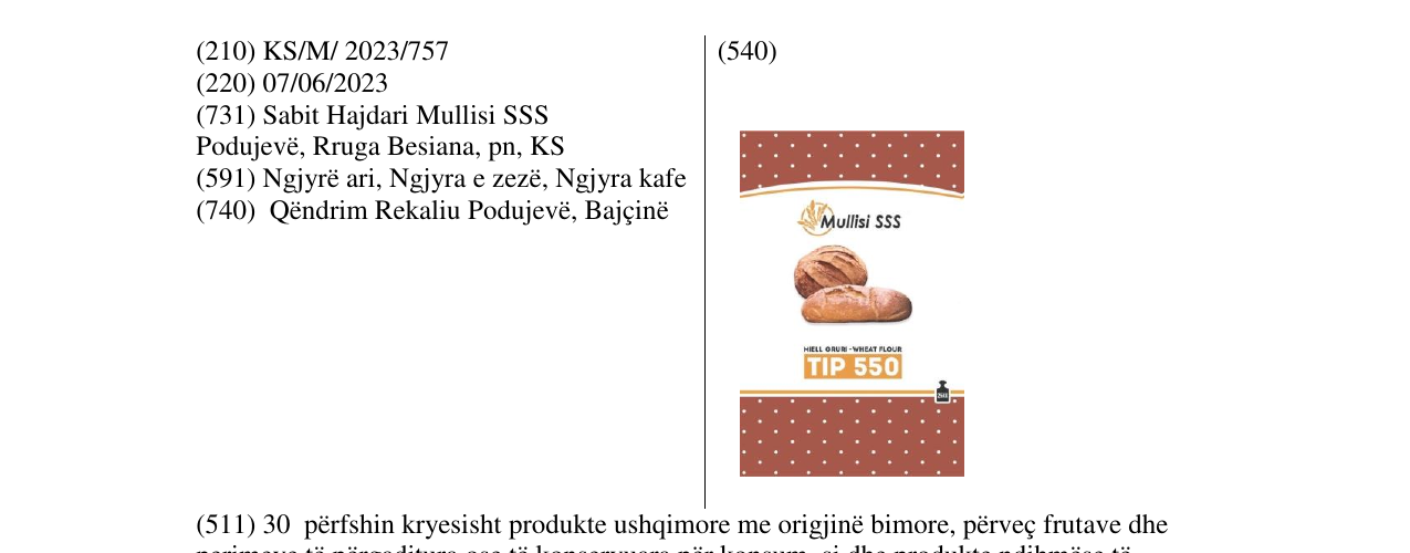 Zëri i markës mullisi në buletin