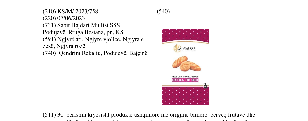 Zëri i markës mullisi në buletin