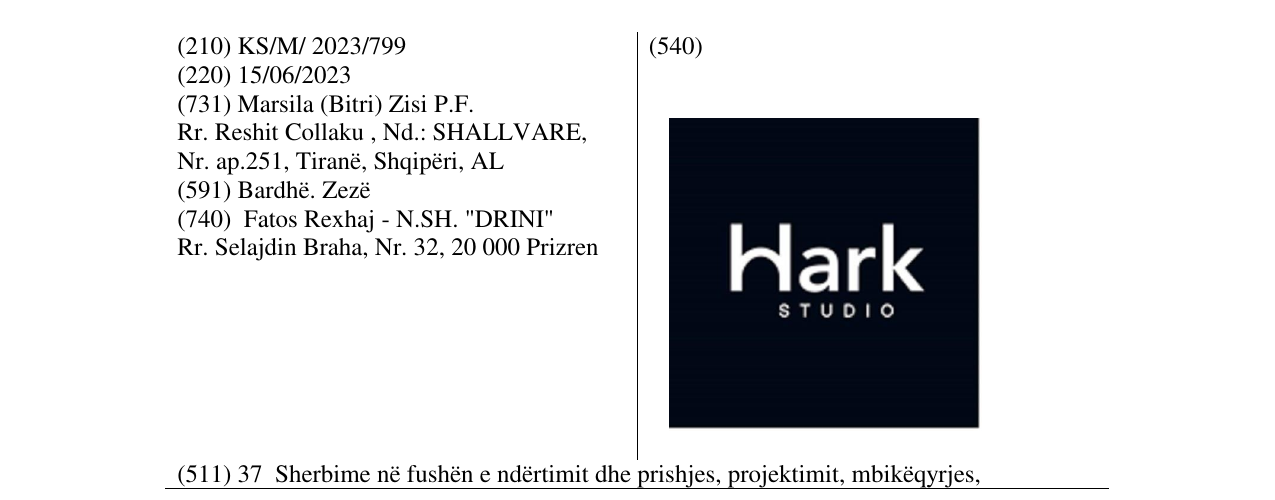 Zëri i markës HARK në buletin