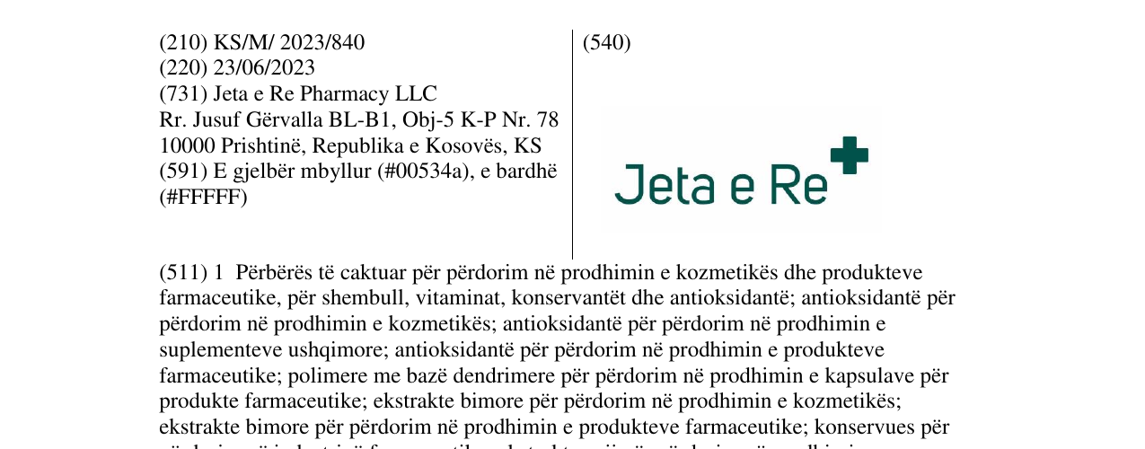 Zëri i markës Jeta e Re + në buletin