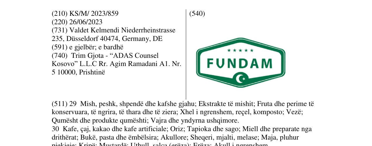 Zëri i markës FUNDAM në buletin