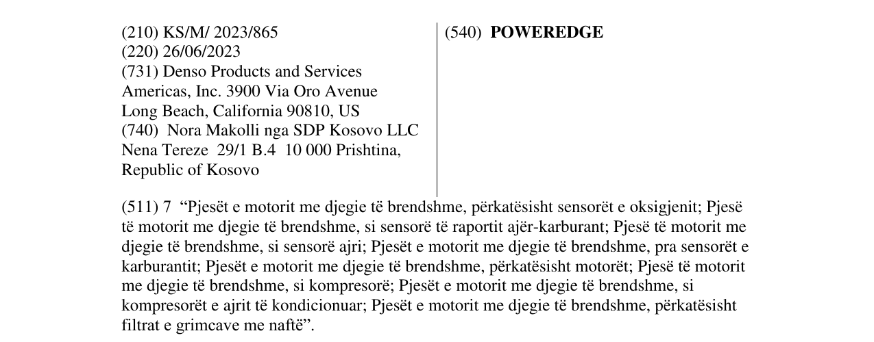 Zëri i markës POWEREDGE në buletin