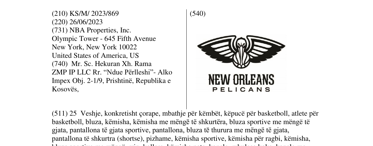 Zëri i markës NEW ORLEANS në buletin