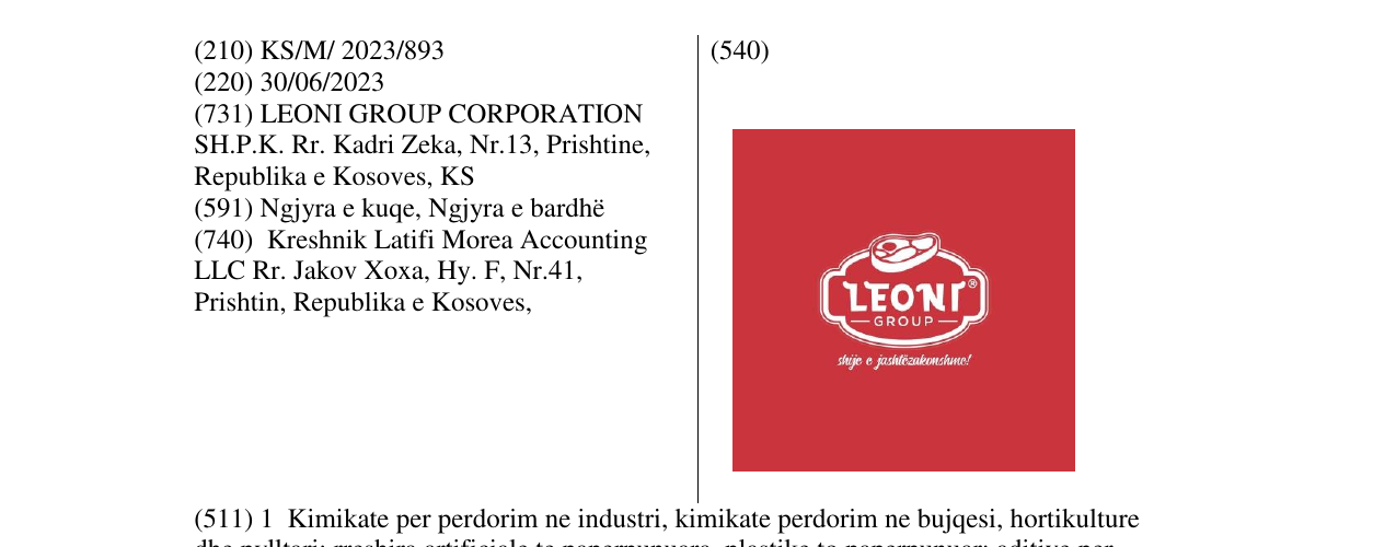 Zëri i markës LEONI GROUP në buletin
