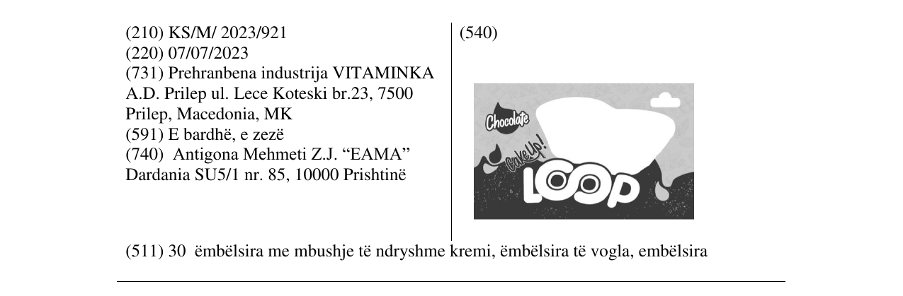 Zëri i markës LOOP në buletin