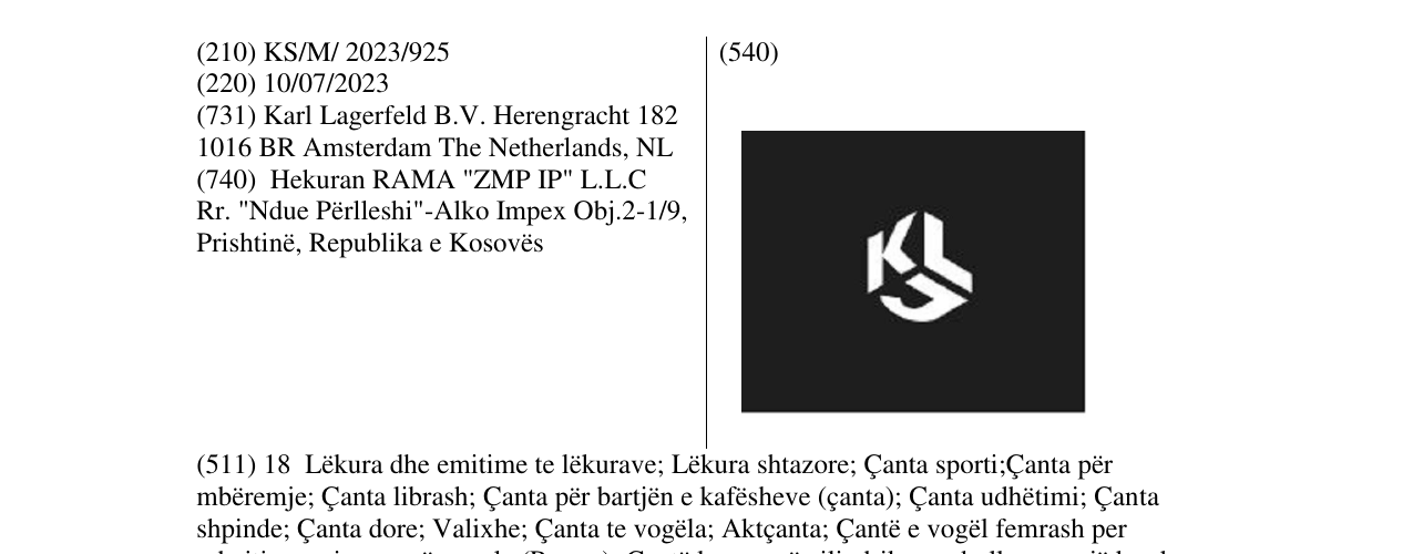 Zëri i markës KL në buletin