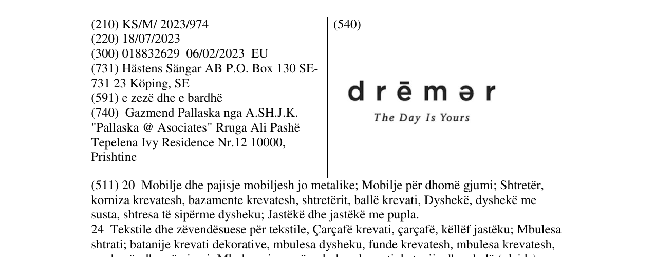 Zëri i markës dreamer the day is yours në buletin