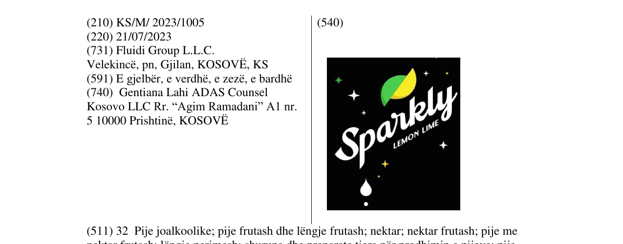 Zëri i markës SPARKLY në buletin