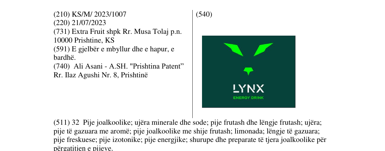 Zëri i markës LYNX në buletin