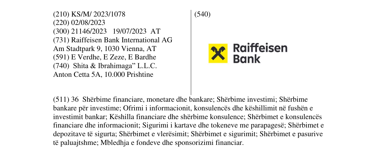 Zëri i markës Raiffeisen Bank në buletin
