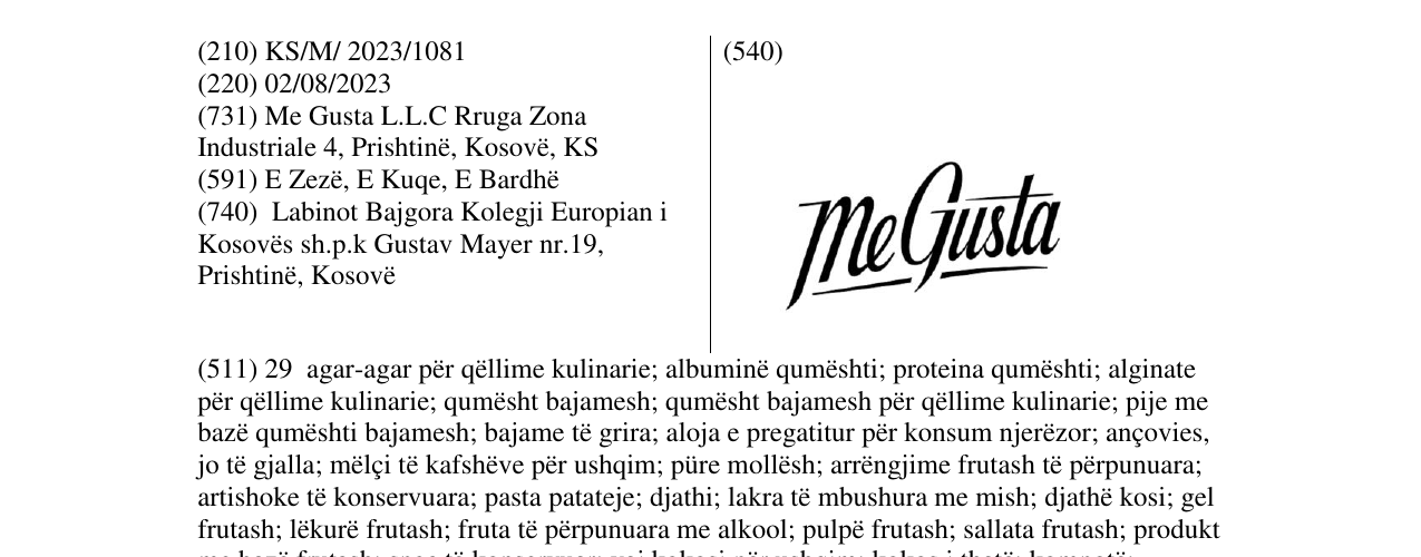 Zëri i markës me gusta në buletin