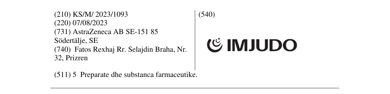 Zëri i markës IMJUDO në buletin