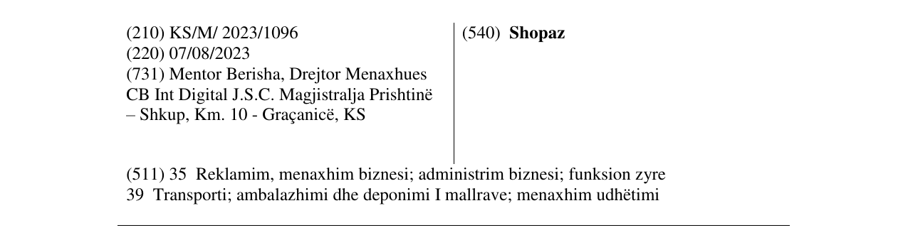 Zëri i markës Shopaz në buletin