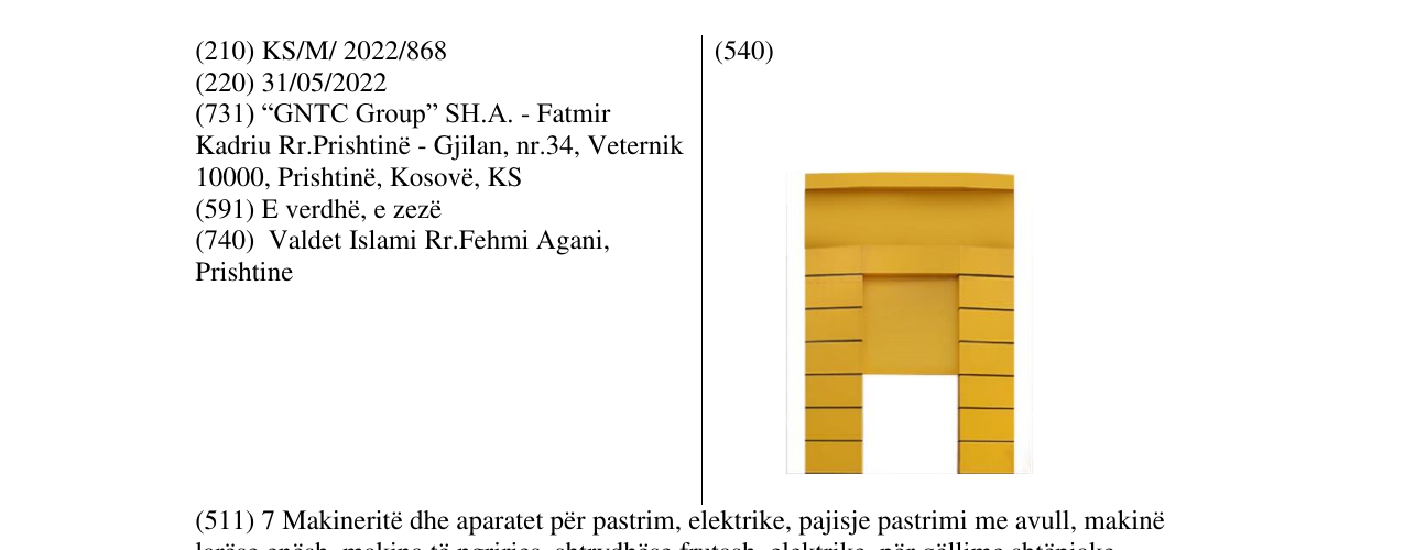 Zëri i markës Markë figurative në buletin